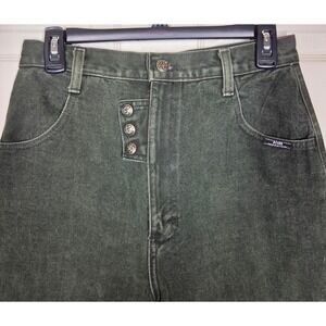 VTG 90s Ozark Mountain Bareback Jeans Forest Green USA Western High Rise 11/12